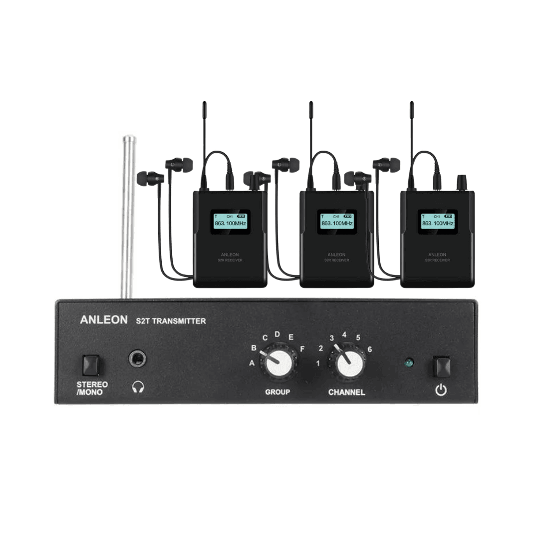 Novo Anleon S2 Plus – Sistema de Monitor In-Ear Sem Fio Estéreo Profissional