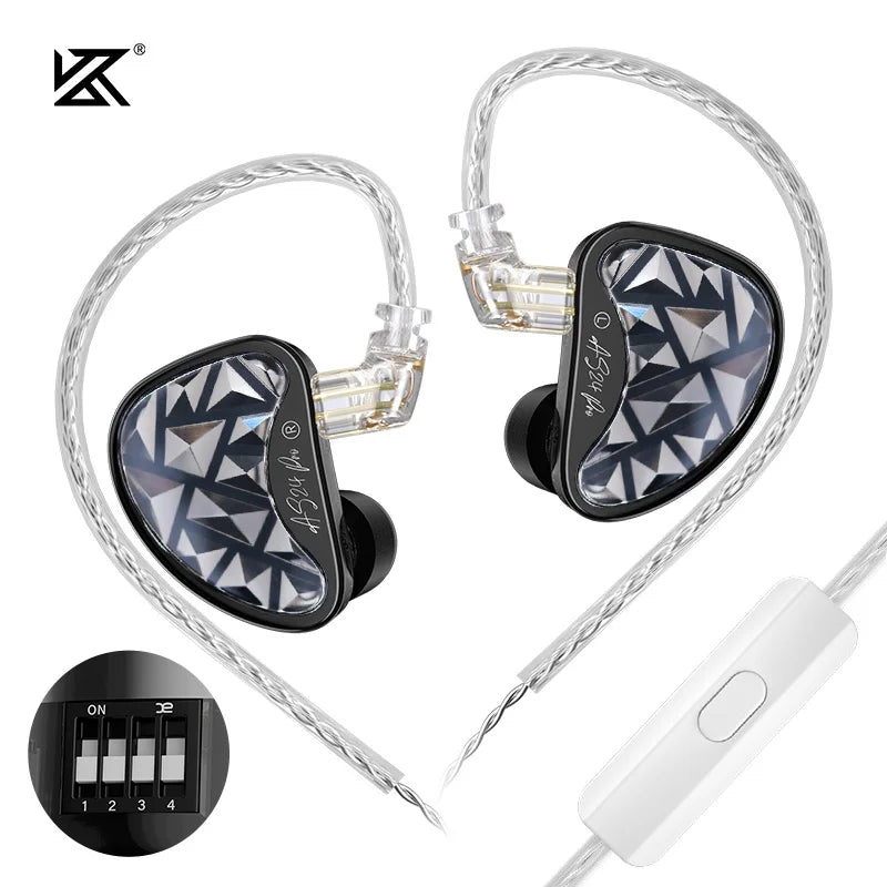 Novo KZ AS24 PRO - 24 Drivers HiFi Profissionais