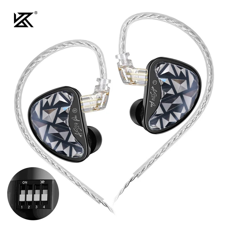 Novo KZ AS24 PRO - 24 Drivers HiFi Profissionais