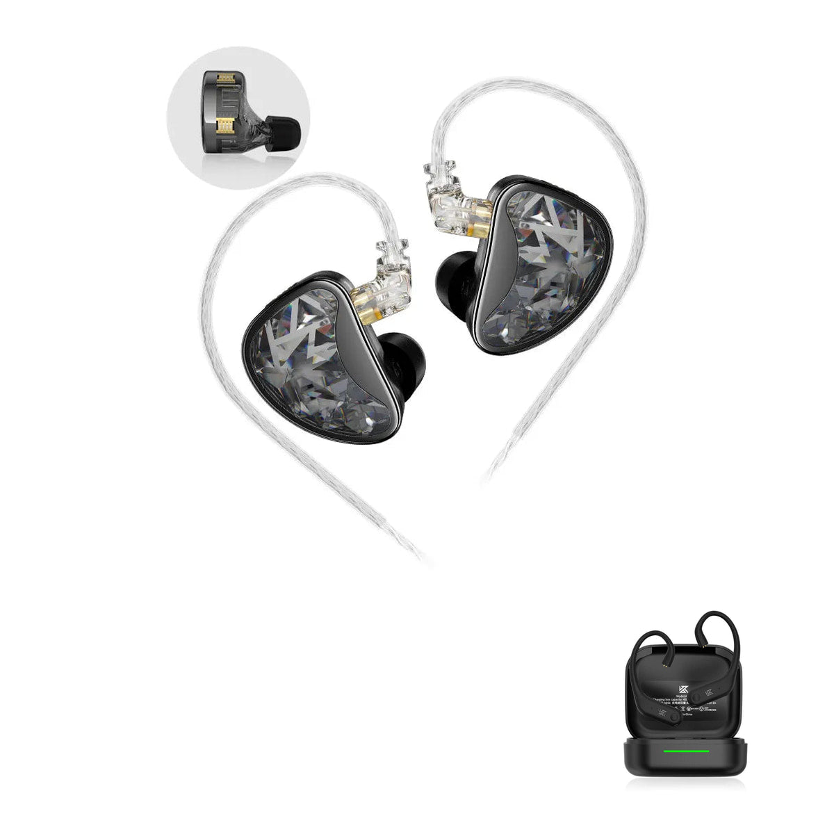 KZ AS24 - 24 Drivers HiFi with KZ AE01 Bluetooth adapter — Tuning / Sem Microfone / Com Bluetooth