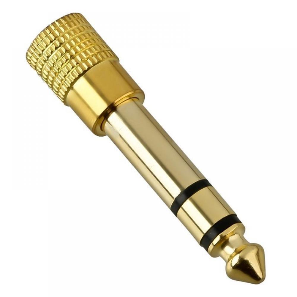 Adaptador Estéreo Banhado a Ouro P10 x P2 - Kz Music Store