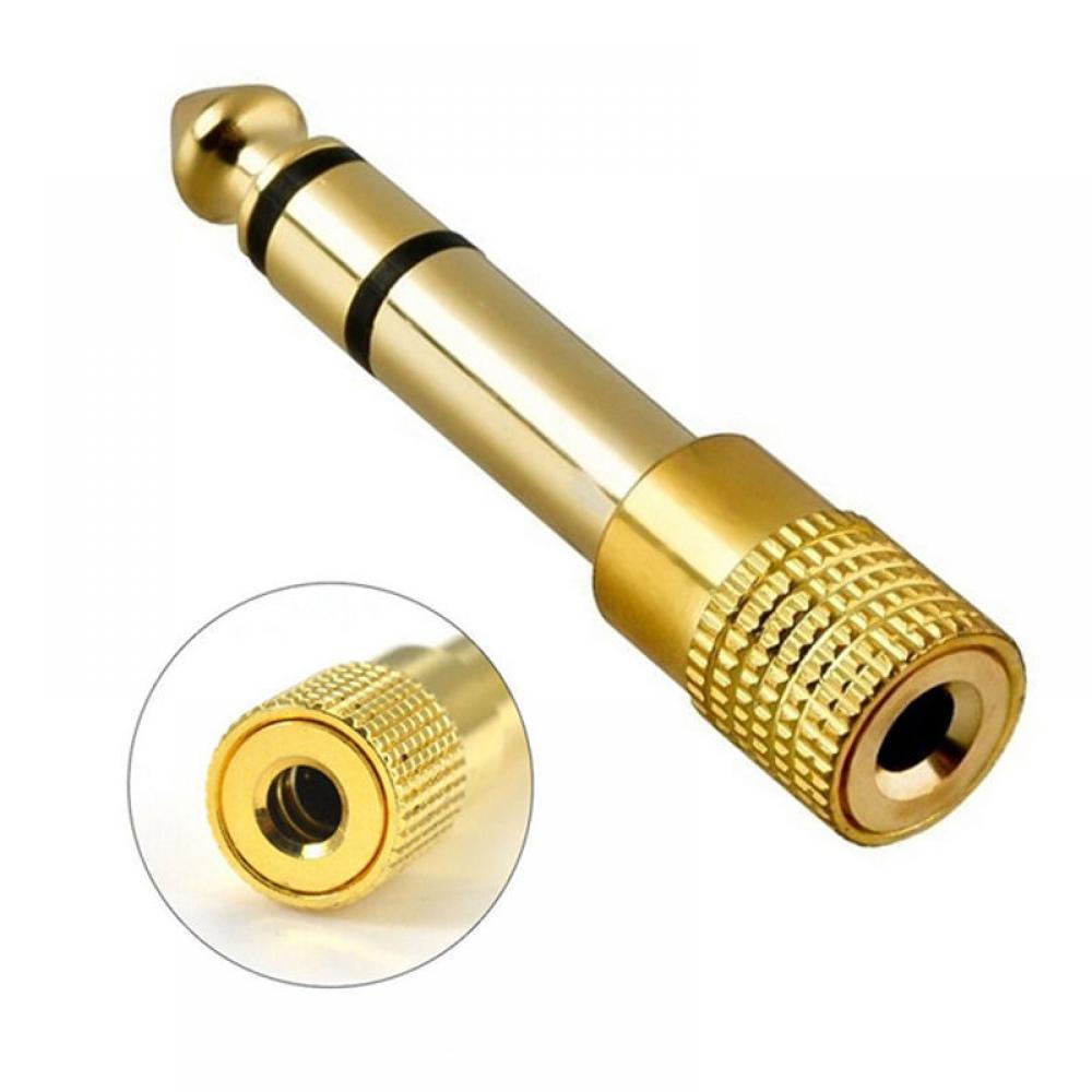 Adaptador Estéreo Banhado a Ouro P10 x P2 - Kz Music Store