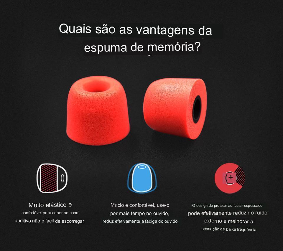 Borrachinhas Espuma de Memória KZ - KZ Music Store