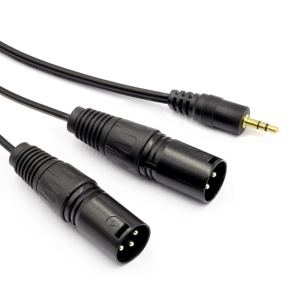 Cabo split Xlr Macho para P2 Estéreo M-Vave - KZ Music Store