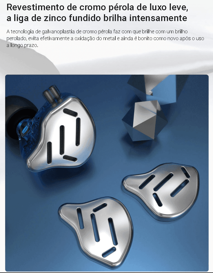 Fone de Ouvido in-ear 16 Drivers KZ ZAX - Kz Music Store