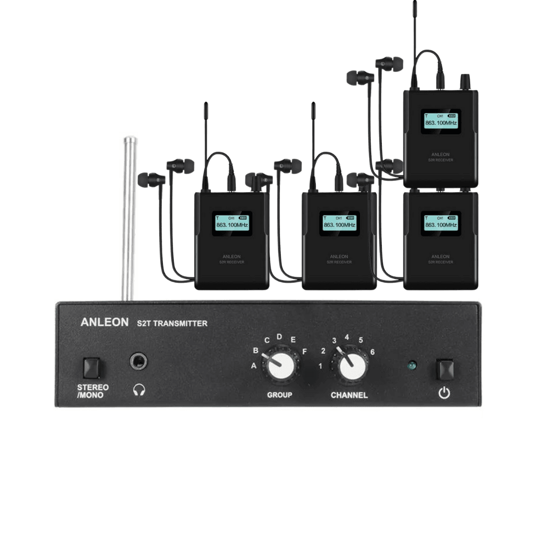 Novo Anleon S2 Plus – Sistema de Monitor In-Ear Sem Fio Estéreo Profissional