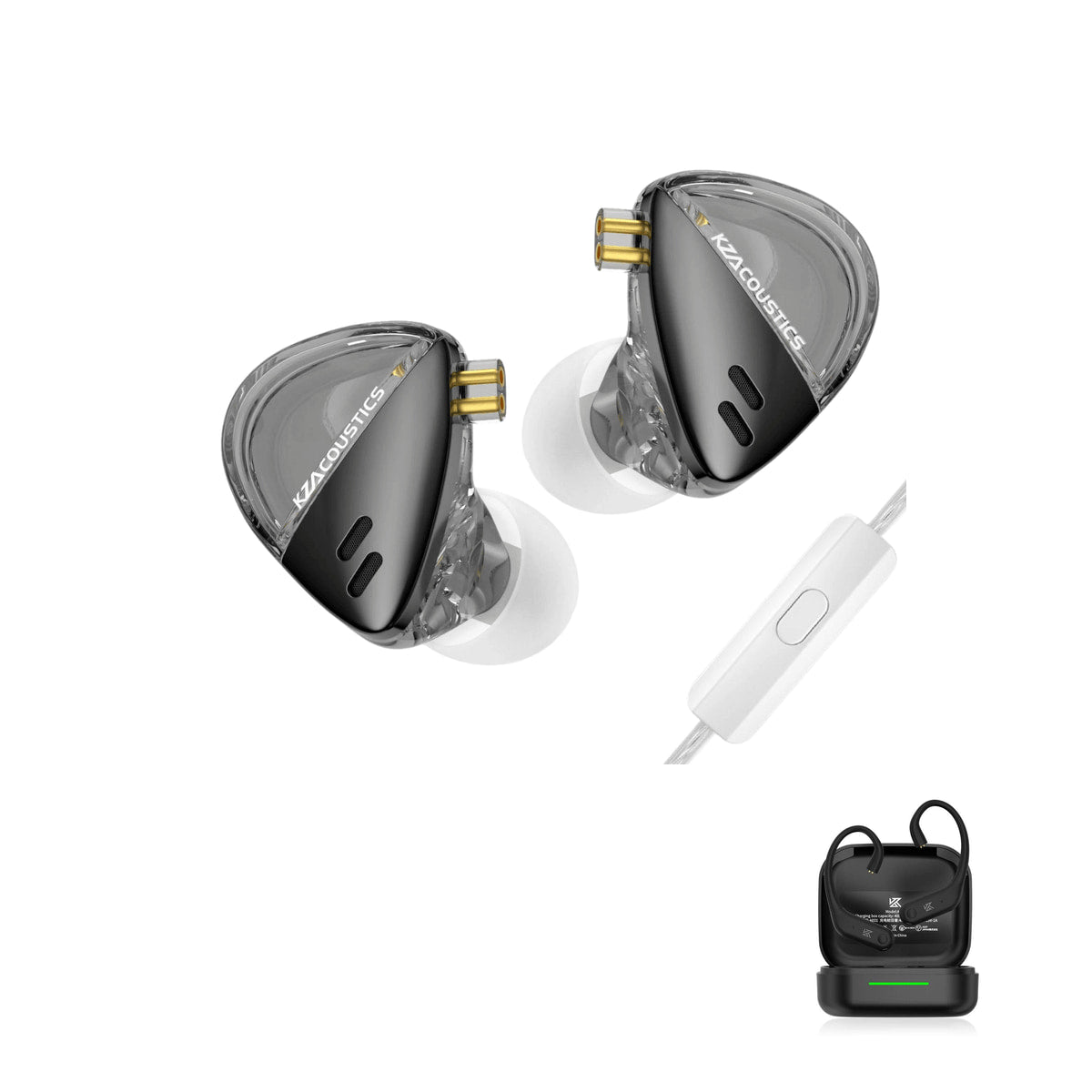 KZ X Angelears Libra with KZ AE01 Bluetooth adapter — Padrão / Com Microfone / Com Bluetooth, Alta Resolução / Com Microfone / Com Bluetooth
