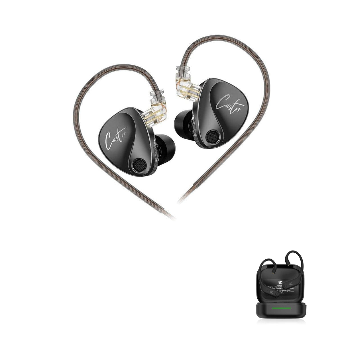 KZ Castor with KZ AE01 Bluetooth adapter — Bass up ⬆ / Sem Microfone / Com Bluetooth