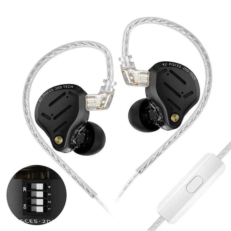 KZ Pisces – Fone de Ouvido com Drivers Dinâmicos Duplos