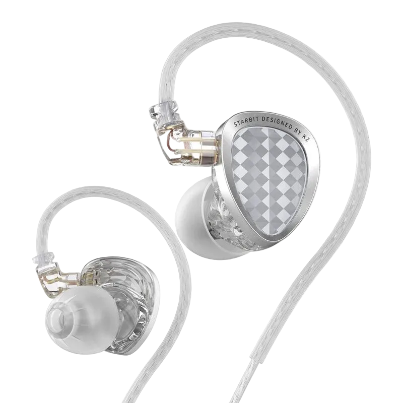 KZ Starbit — Fone In-Ear Gamer Híbrido com Placa de Som e Display