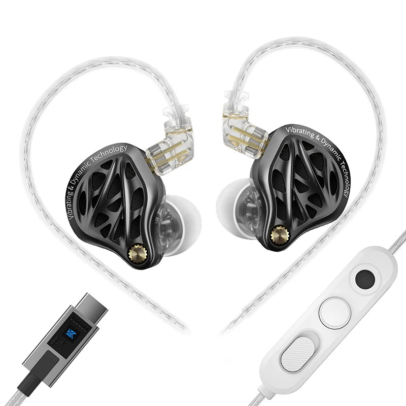 KZ Vibe X — Fone Intra-Auricular com Driver Duplo e Vibração Tátil de Graves