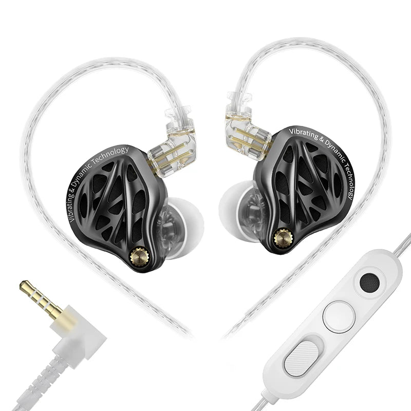 KZ Vibe X — Fone Intra-Auricular com Driver Duplo e Vibração Tátil de Graves