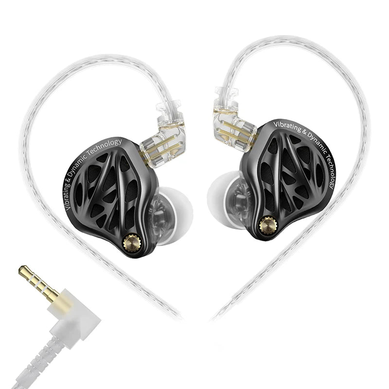 KZ Vibe X — Fone Intra-Auricular com Driver Duplo e Vibração Tátil de Graves