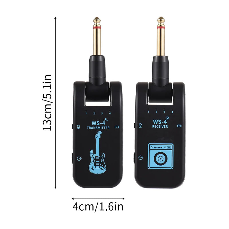 Transmissor sem fio para instrumentos KZ Music Store KZM WS-4