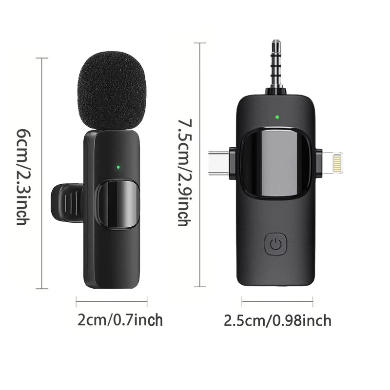 Microfone de lapela sem fio KZM-LP100