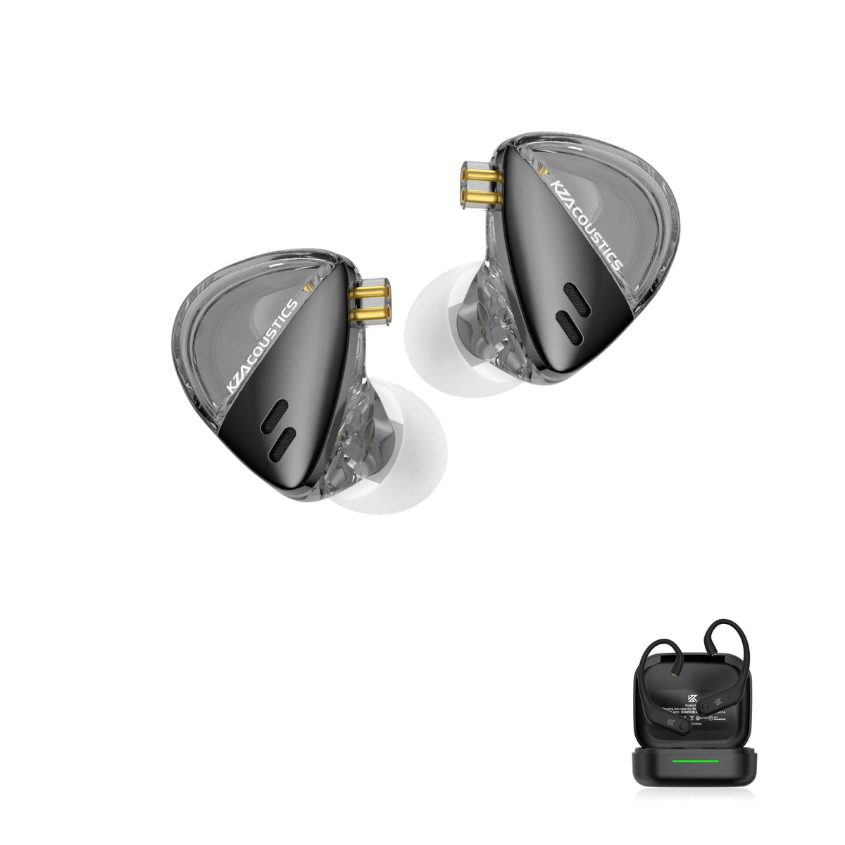 KZ X Angelears Libra with KZ AE01 Bluetooth adapter — Padrão / Sem Microfone / Com Bluetooth, Alta Resolução / Sem Microfone / Com Bluetooth