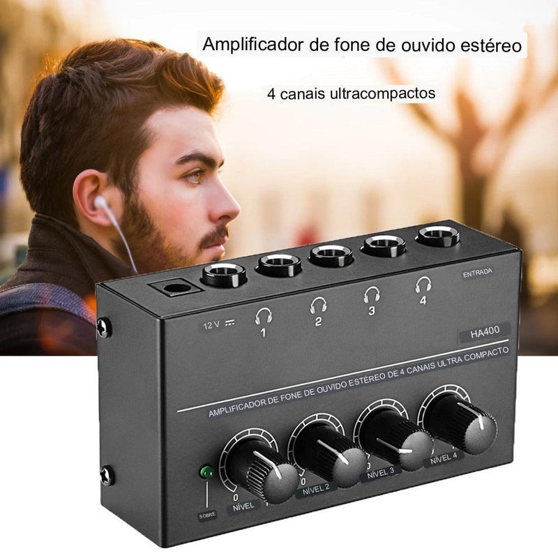Amplificador de Fones PowerPlay HA400 - KZ Music Store