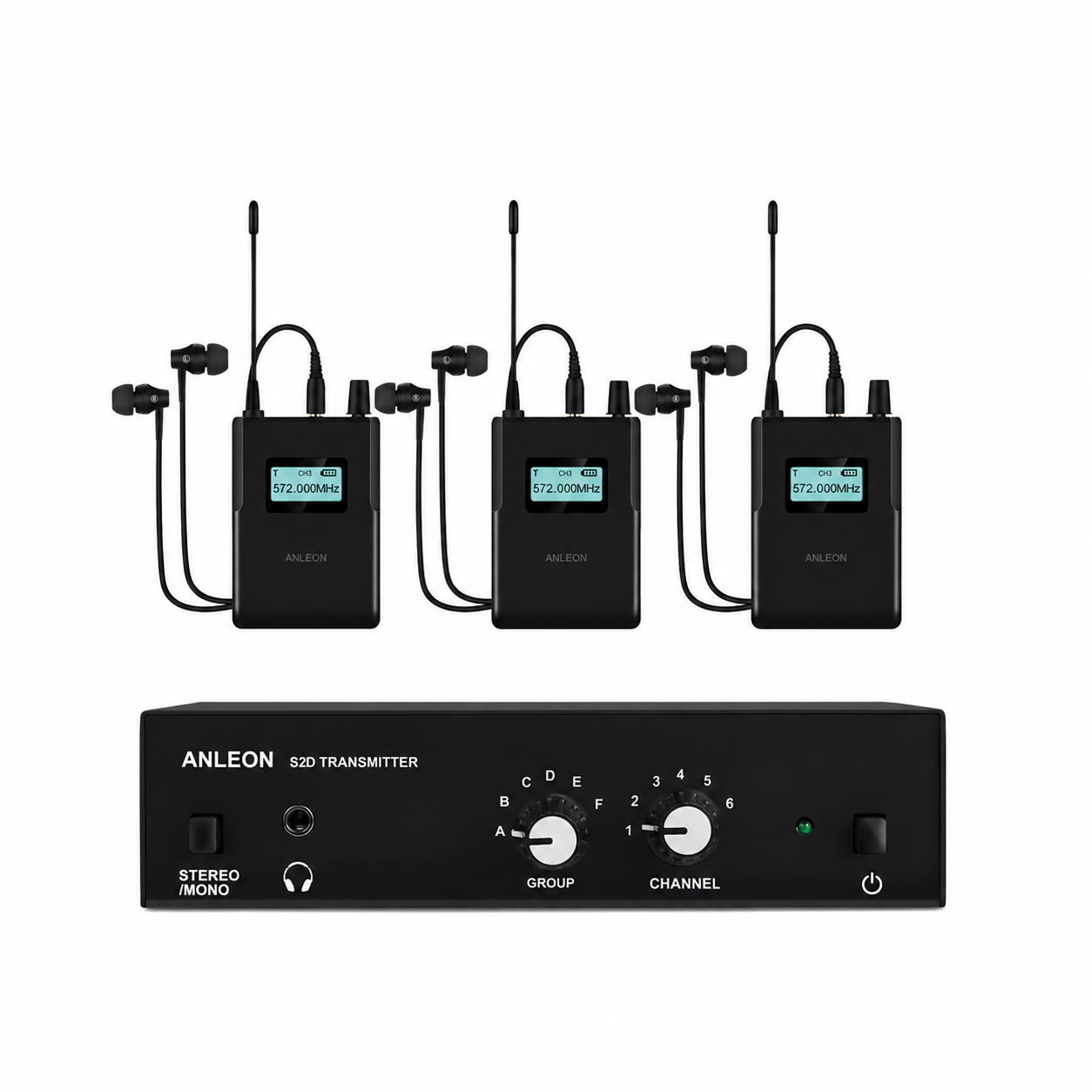 Anleon S2D – Sistema de Monitor In-Ear Sem Fio Estéreo Profissional