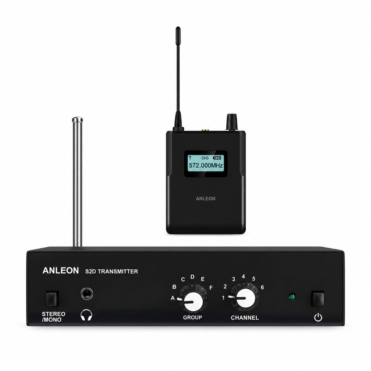 Sistema de monitoramento ANLEON S2D com um transmissor e um receptor
