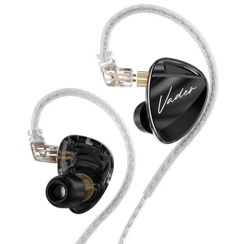 Fone de ouvido in-ear driver triplo KZ Vader - KZ Music Store