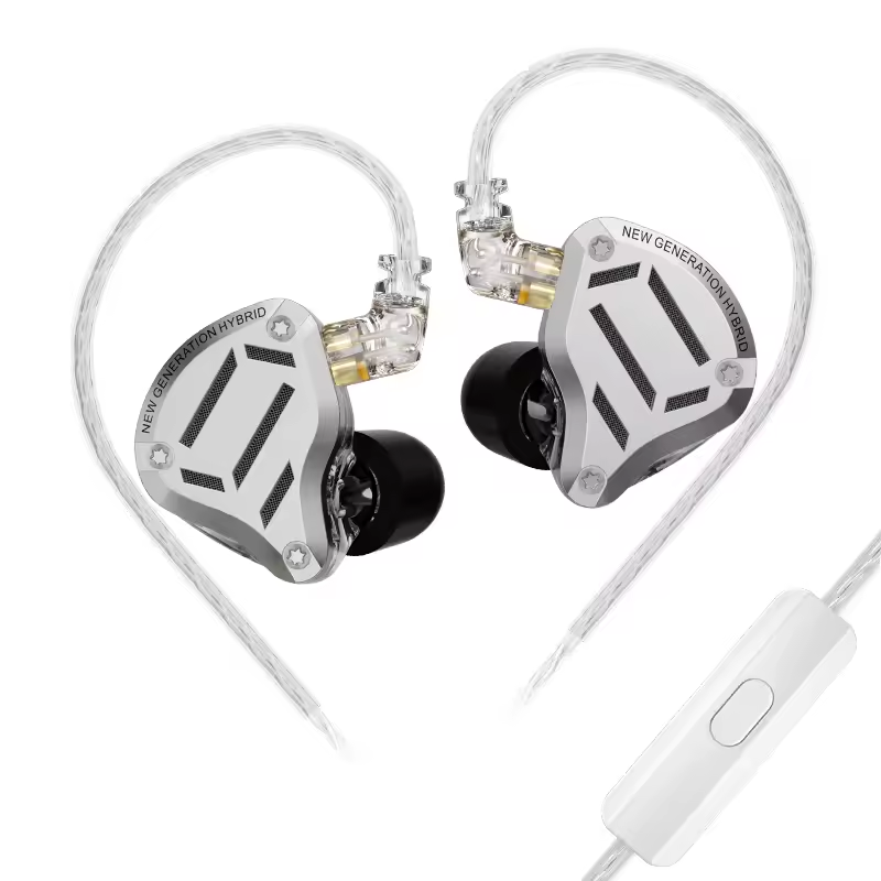 KZ ZS10 PRO 2 Gamer – Prata – Com Microfone