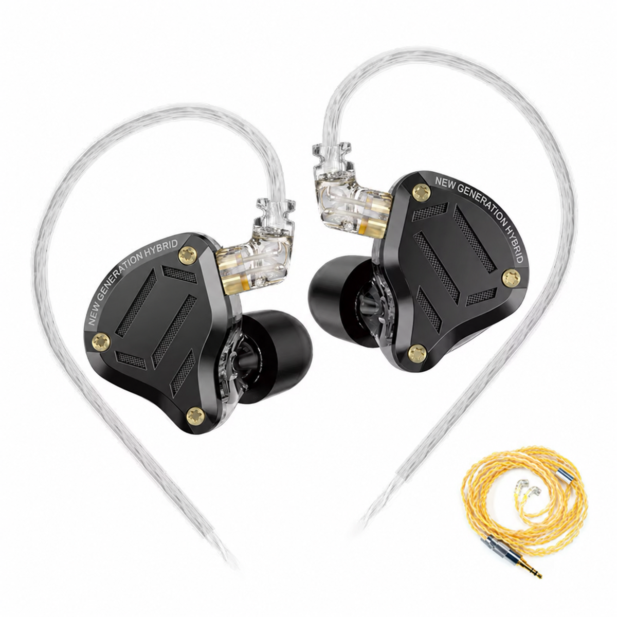 KZ ZS10 PRO 2 – Preto Cabo Premium – Sem Microfone